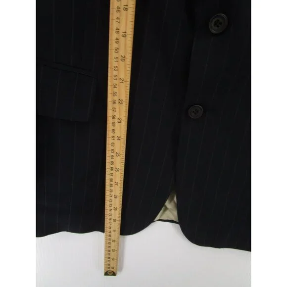 Paul Stuart Sport Coat 40 Blazer Pinstriped Business Jacket Preppy - Picture 4 of 12